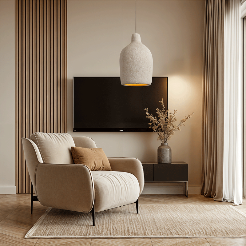 Home Resin Pendant Light | Wabi Style Hanging Ceiling Lamp