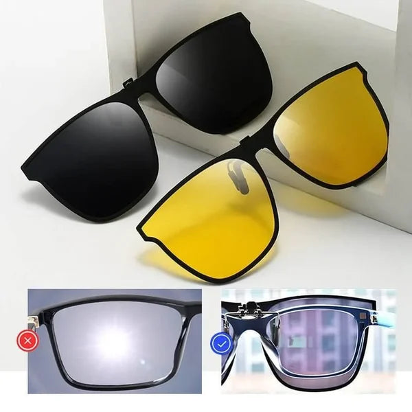 Luxyecs | New Polarised Clip-on Flip Up Sunglasses