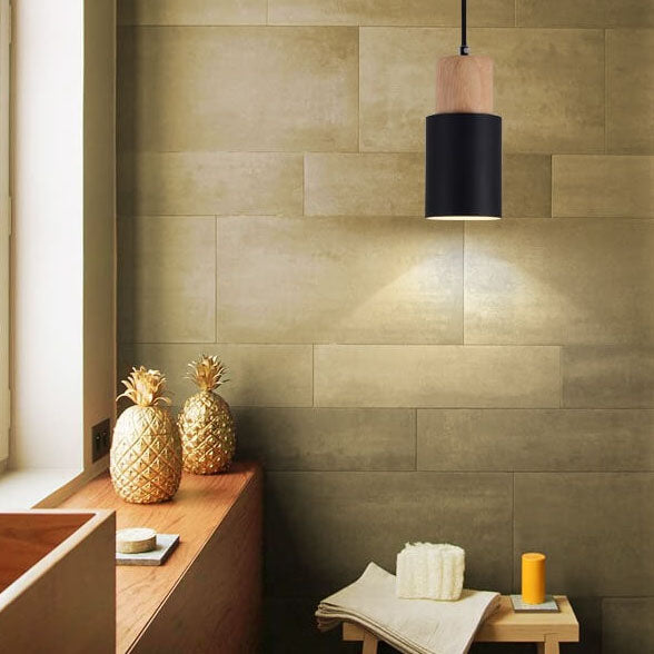 SinglePend - Nordic Macaron cilinder aluminium LED hanglamp