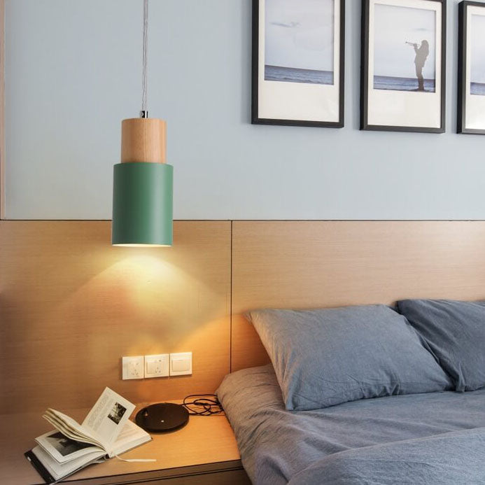 SinglePend - Nordic Macaron cilinder aluminium LED hanglamp