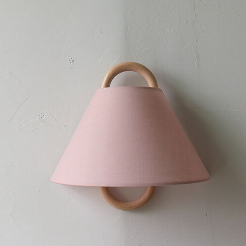 Modern Original Solid Wood Pleated Semi Circle Light Wall Sconce Lamp