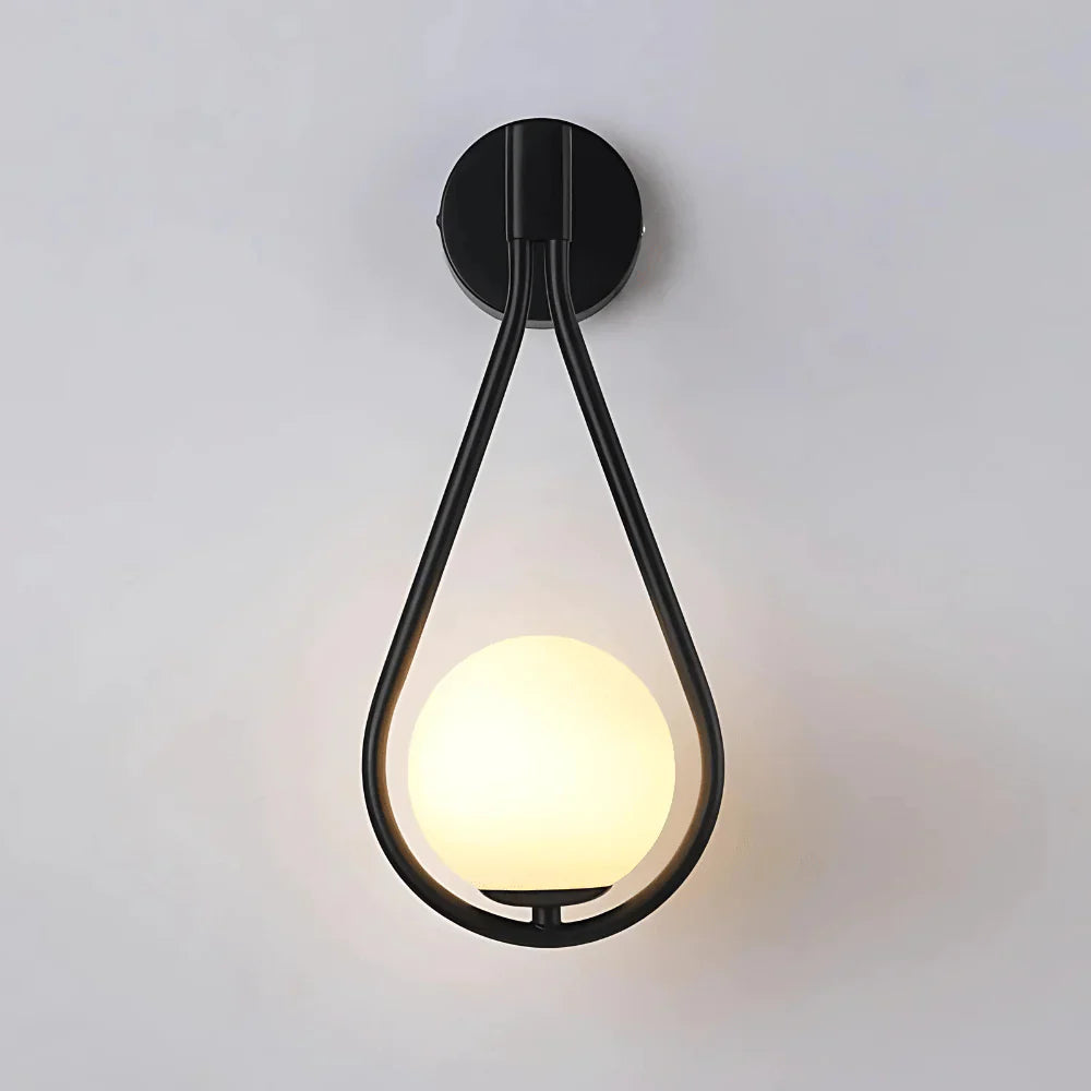 Frosted Glass Wall Lamp – Modern Indoor Lighting Fixture