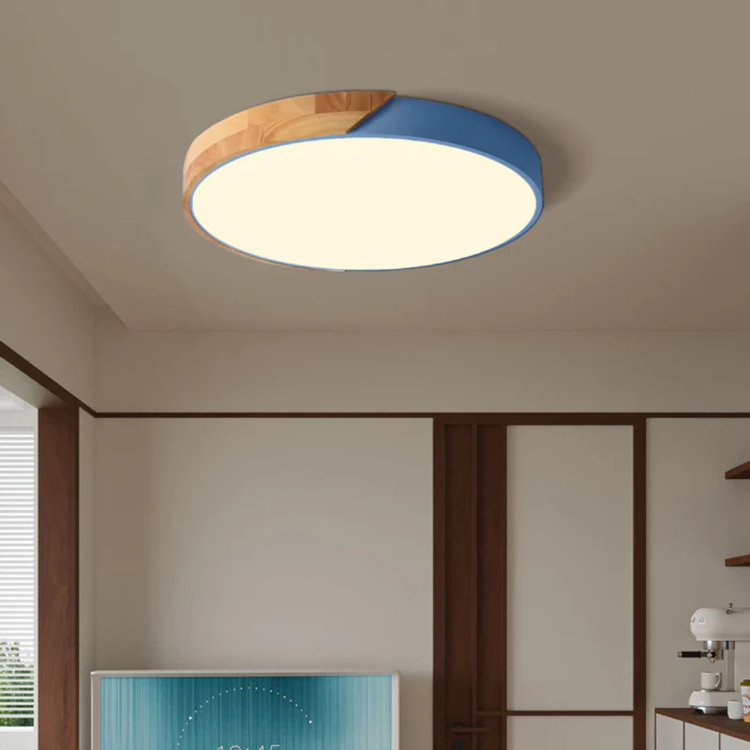 Delos – Scandinavian Wooden LED Ceiling Lamp