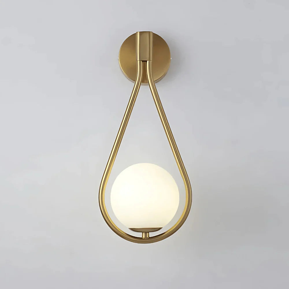 Frosted Glass Wall Lamp – Modern Indoor Lighting Fixture