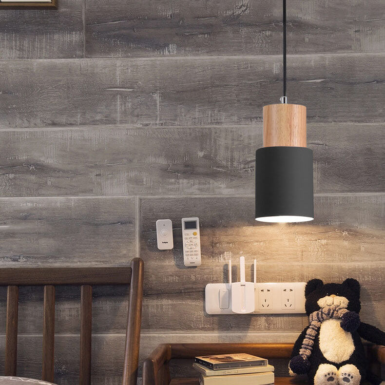SinglePend - Nordic Macaron cilinder aluminium LED hanglamp