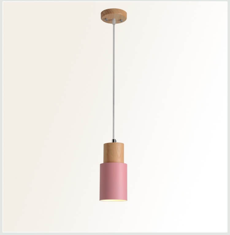 SinglePend - Nordic Macaron cilinder aluminium LED hanglamp