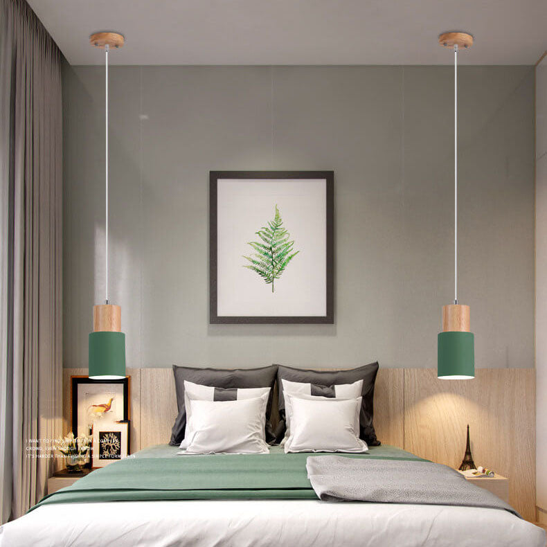 SinglePend - Nordic Macaron cilinder aluminium LED hanglamp