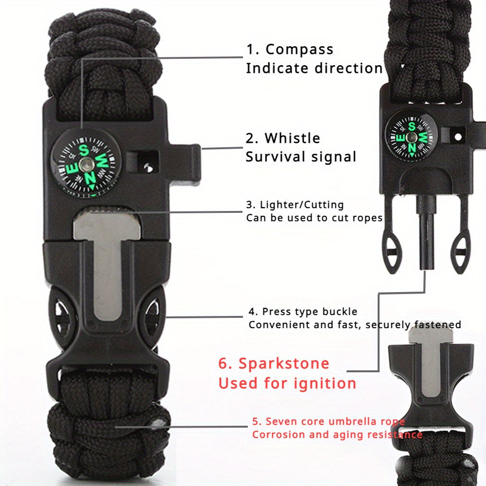Camping Survival Bracelet | Paracord Outdoor Gear