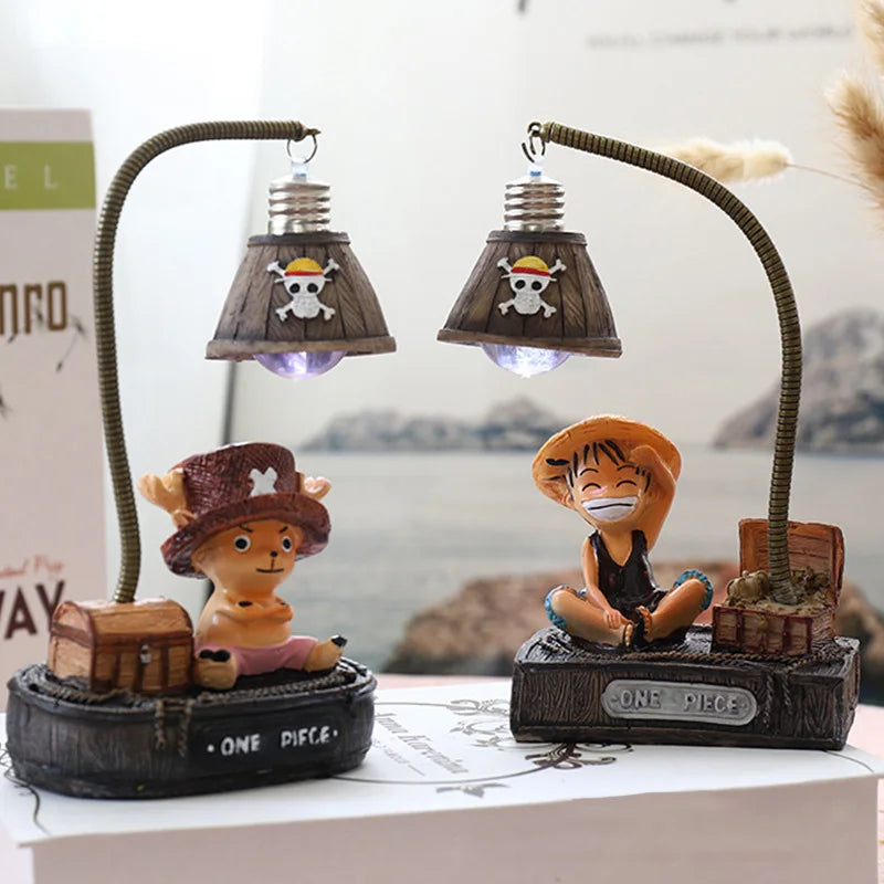 Pirate Figures LED Table Lamp – Decorative Lighting for Children's Rooms and Anime Fans
