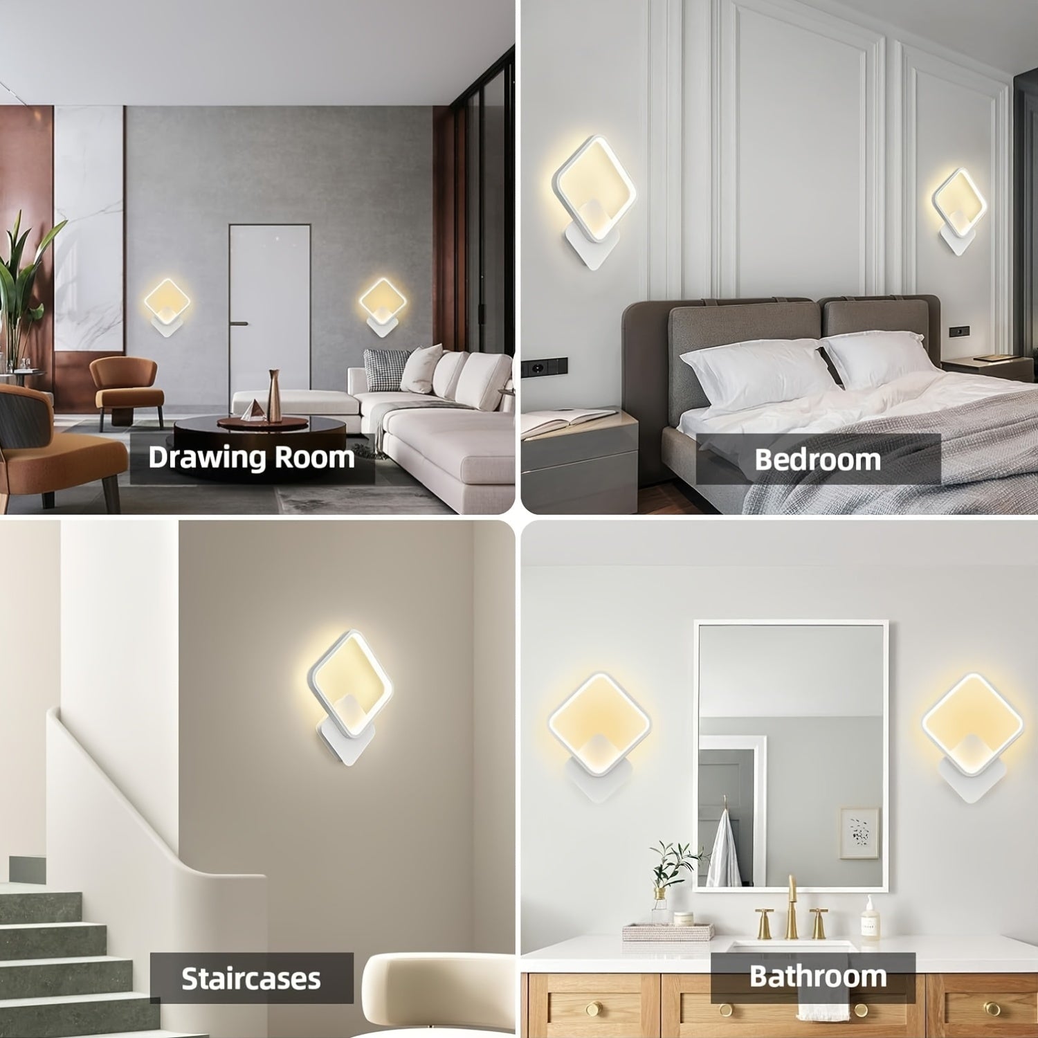 Modern LED Wall Light | Minimalist Square Wall Lamp