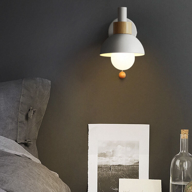 Nordic Macaron Globe Light Wall Sconce Lamp