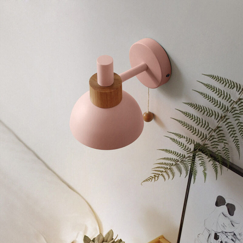 Nordic Macaron Globe Light Wall Sconce Lamp