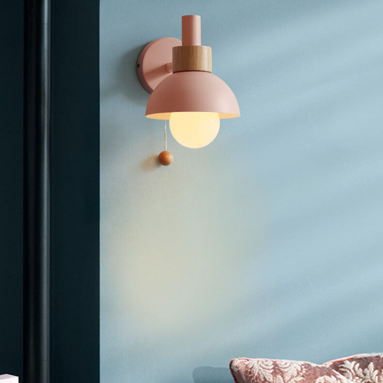 Nordic Macaron Globe Light Wall Sconce Lamp