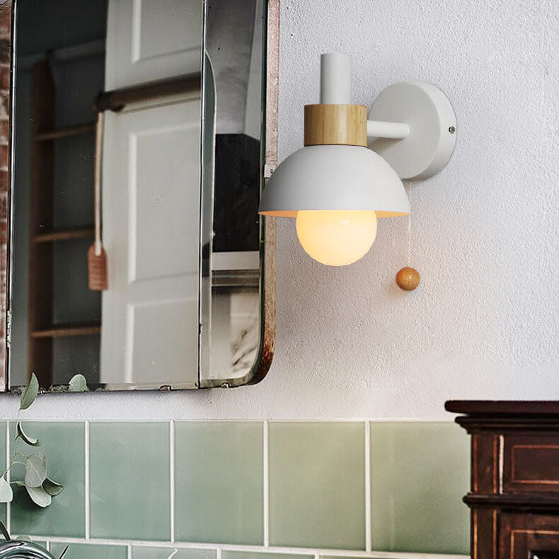 Nordic Macaron Globe Light Wall Sconce Lamp
