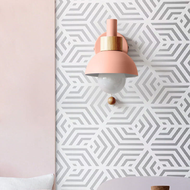 Nordic Macaron Globe Light Wall Sconce Lamp