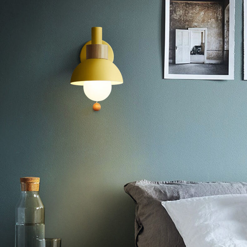 Nordic Macaron Globe Light Wall Sconce Lamp