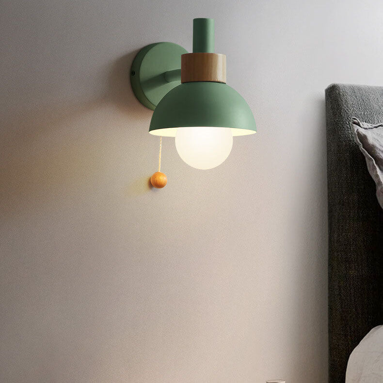 Nordic Macaron Globe Light Wall Sconce Lamp