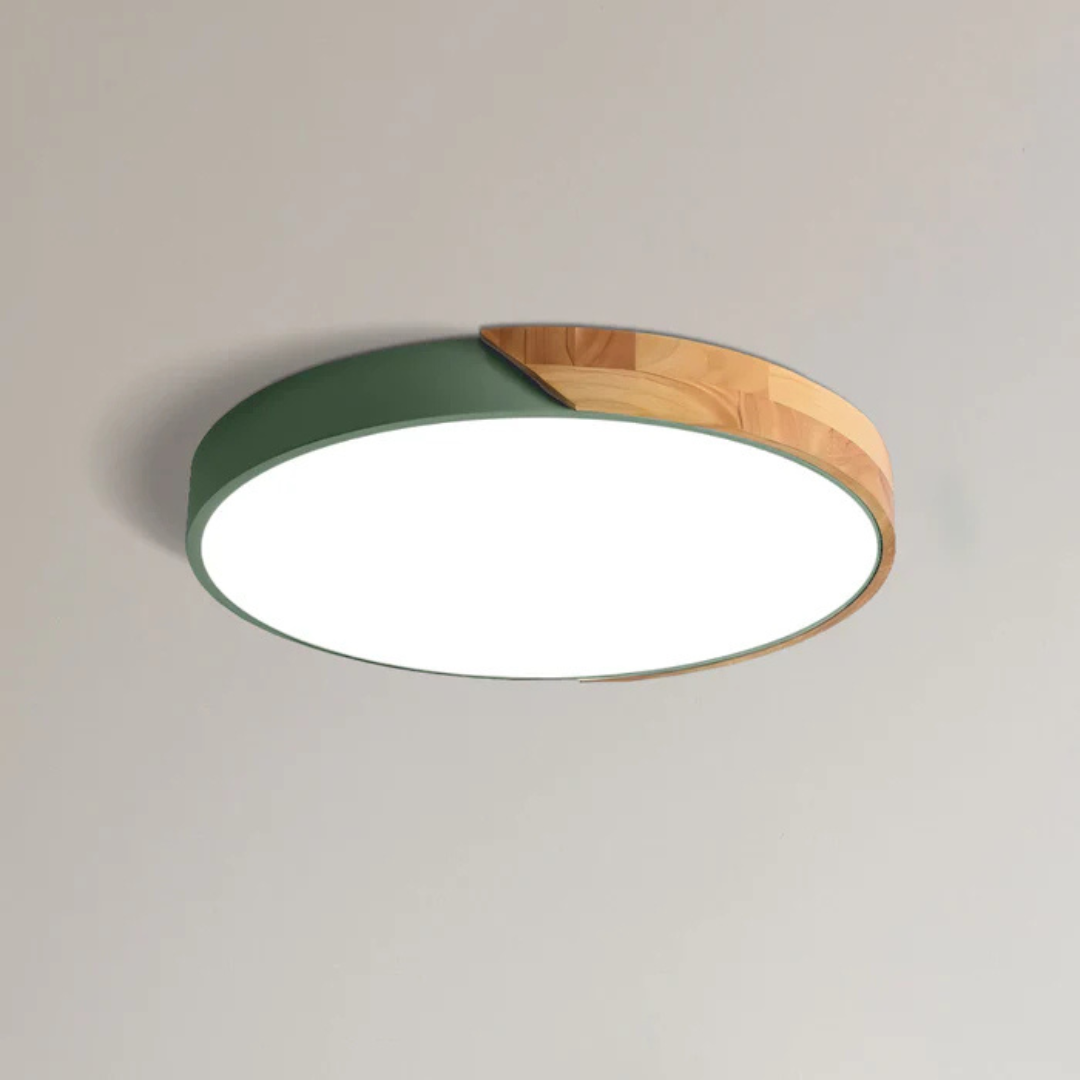Delos – Scandinavian Wooden LED Ceiling Lamp