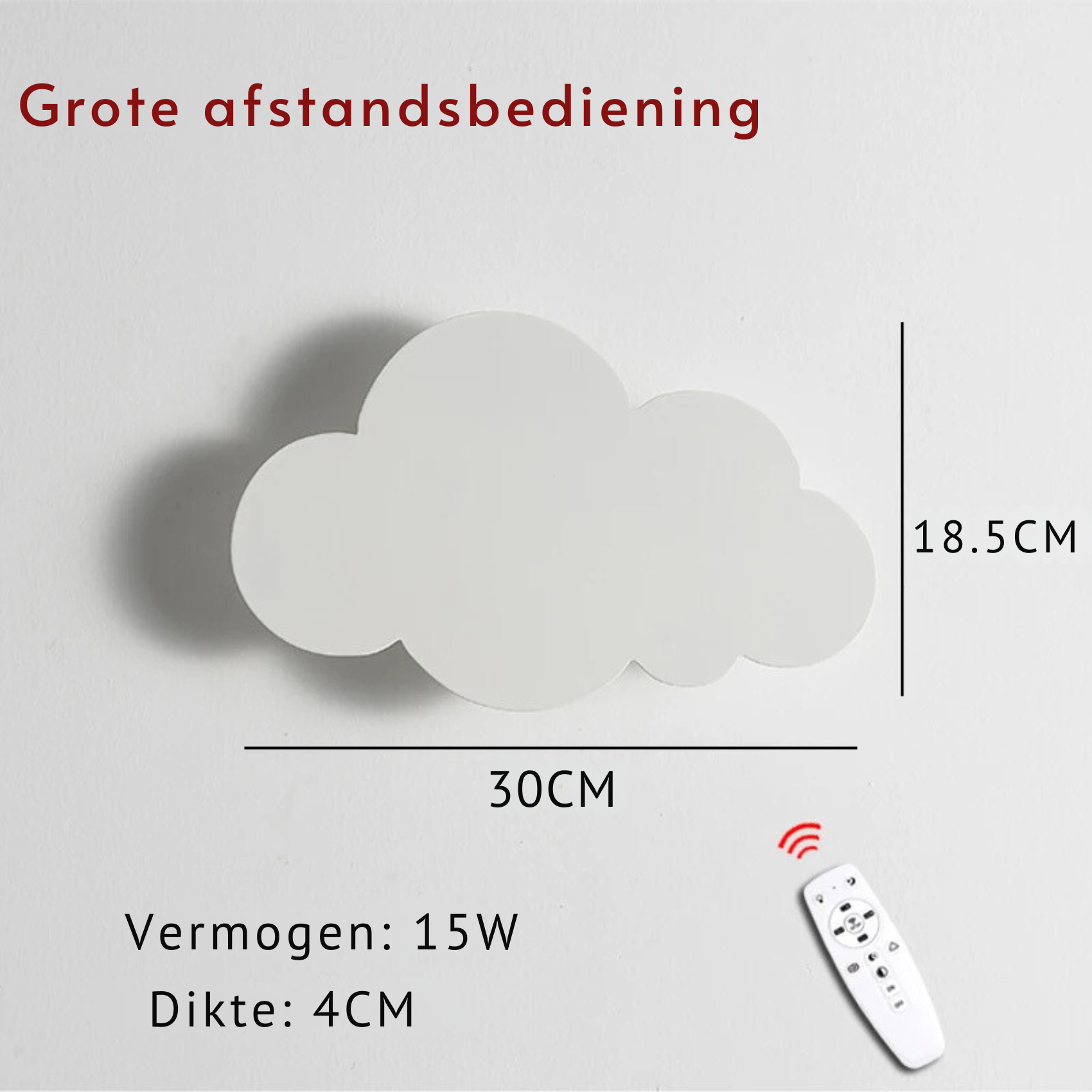 Dimmable Cloud Wall Lamp | Soft Lighting for Baby Room Decor