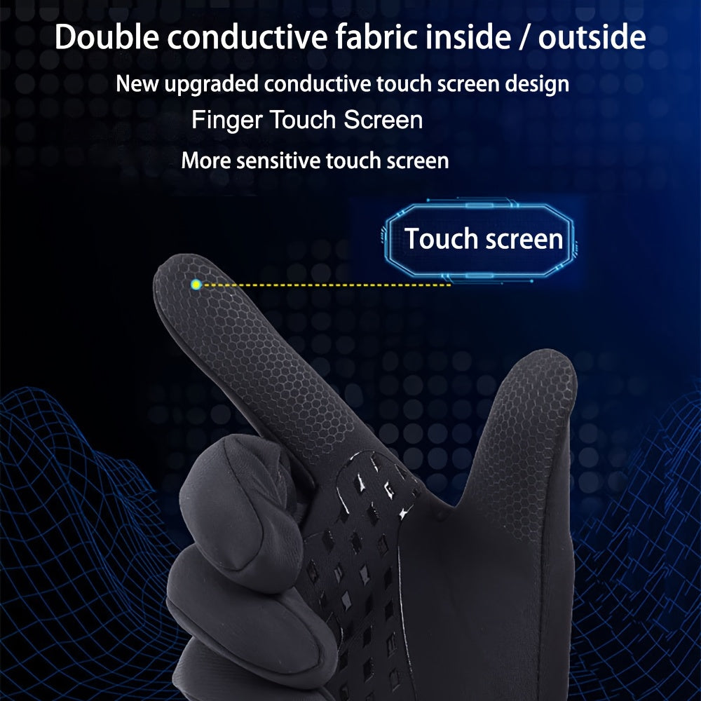 Men’s Winter Gloves | Touchscreen Outdoor Cycling Gloves