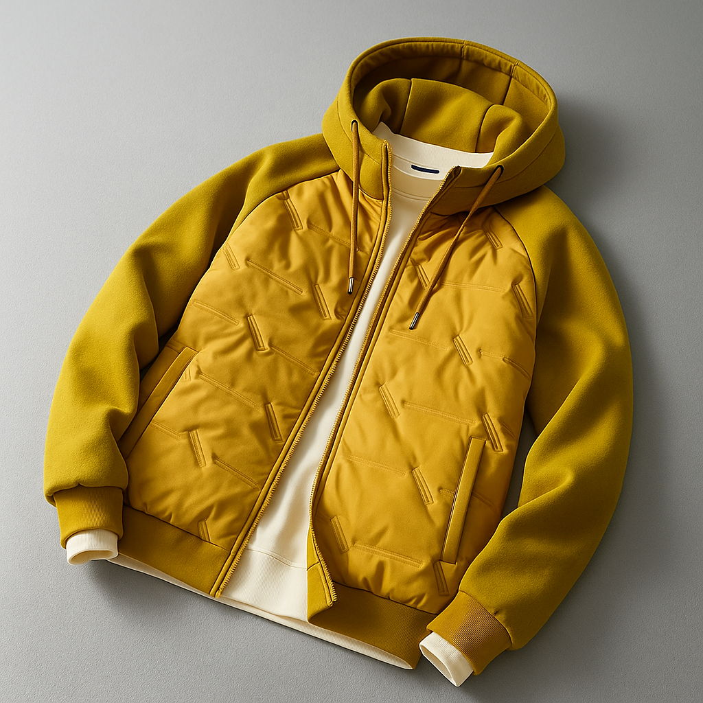 Men’s Hooded Jacket | Warm Puffer Style Jacket
