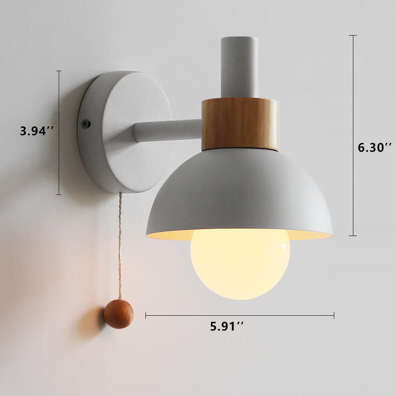 Nordic Macaron Globe Light Wall Sconce Lamp