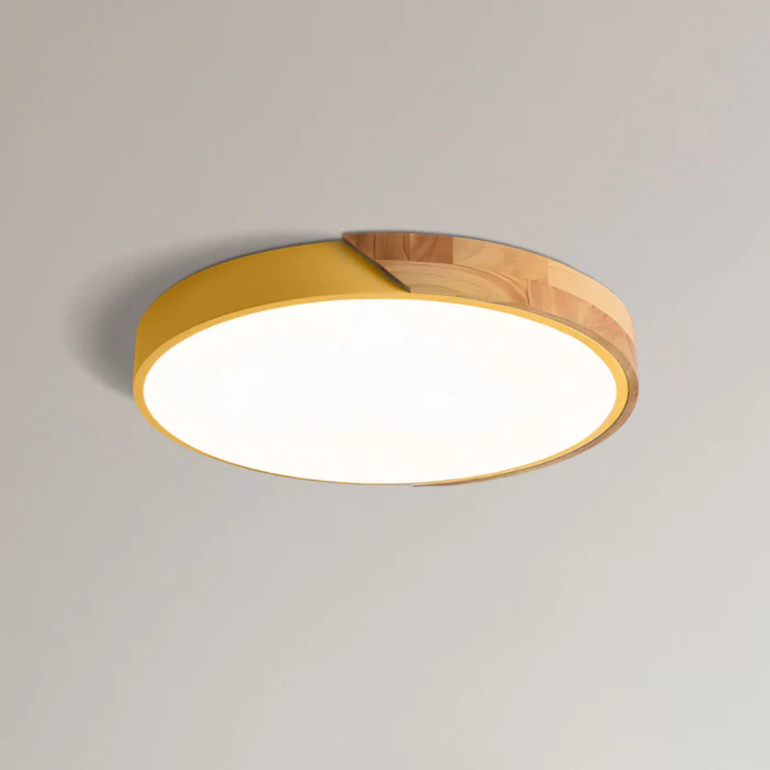 Delos – Scandinavian Wooden LED Ceiling Lamp