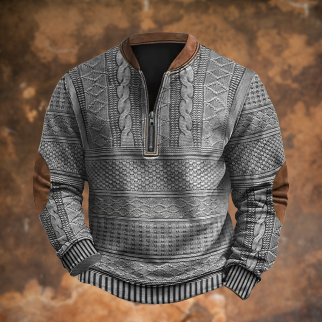 Men’s Winter Sweater | Stylish Half-Zip Pullover