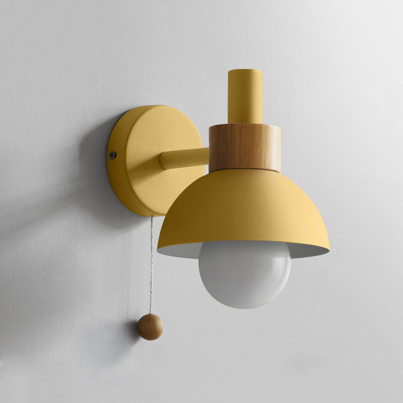 Nordic Macaron Globe Light Wall Sconce Lamp