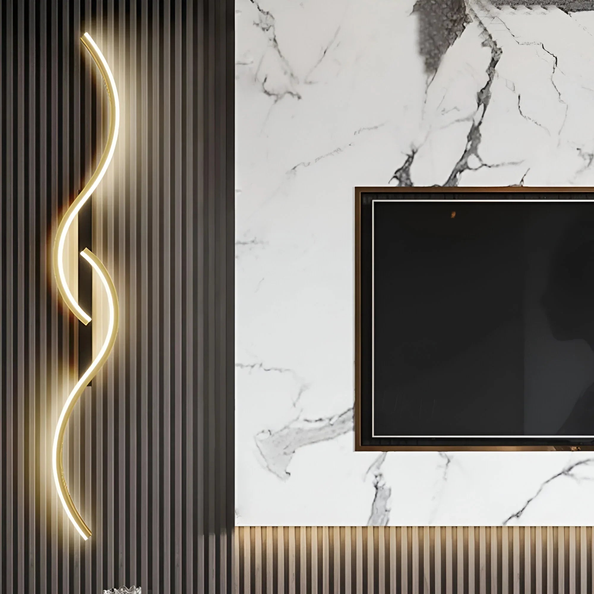 Modern Curved LED Wall Light | Artistic Home Accent
