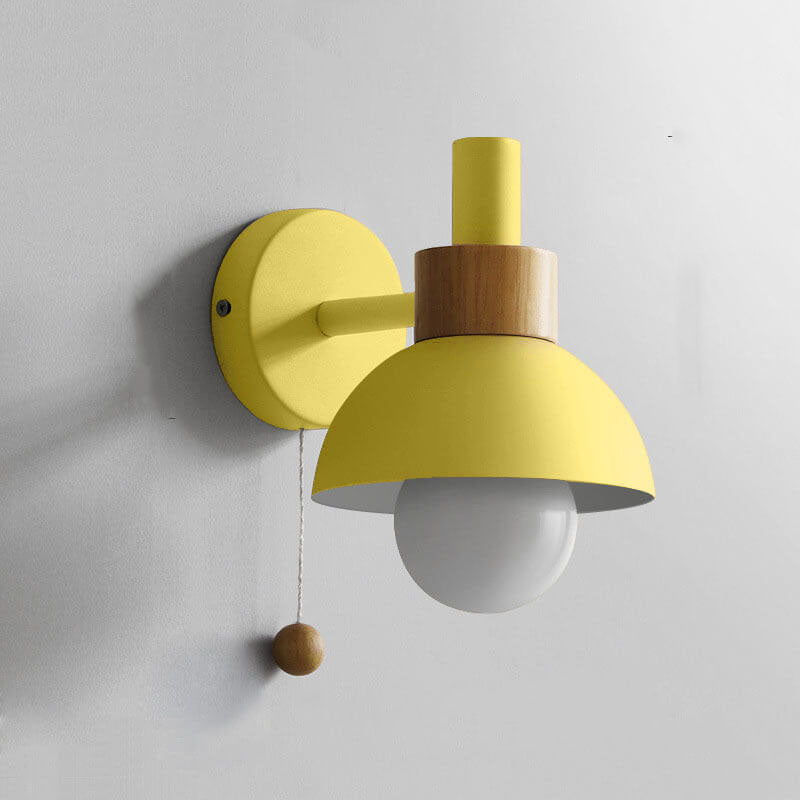 Nordic Macaron Globe Light Wall Sconce Lamp