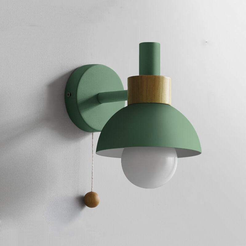 Nordic Macaron Globe Light Wall Sconce Lamp