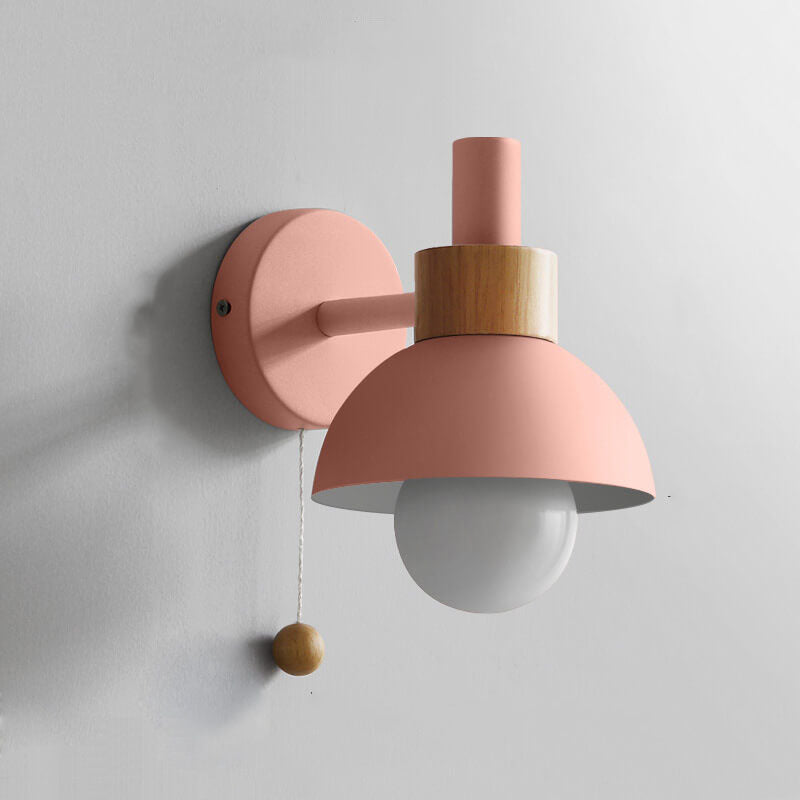 Nordic Macaron Globe Light Wall Sconce Lamp