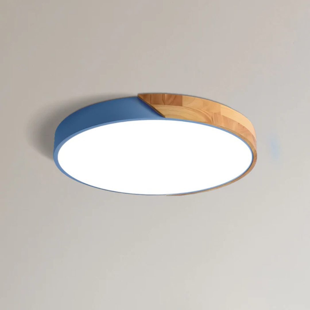 Delos – Scandinavian Wooden LED Ceiling Lamp