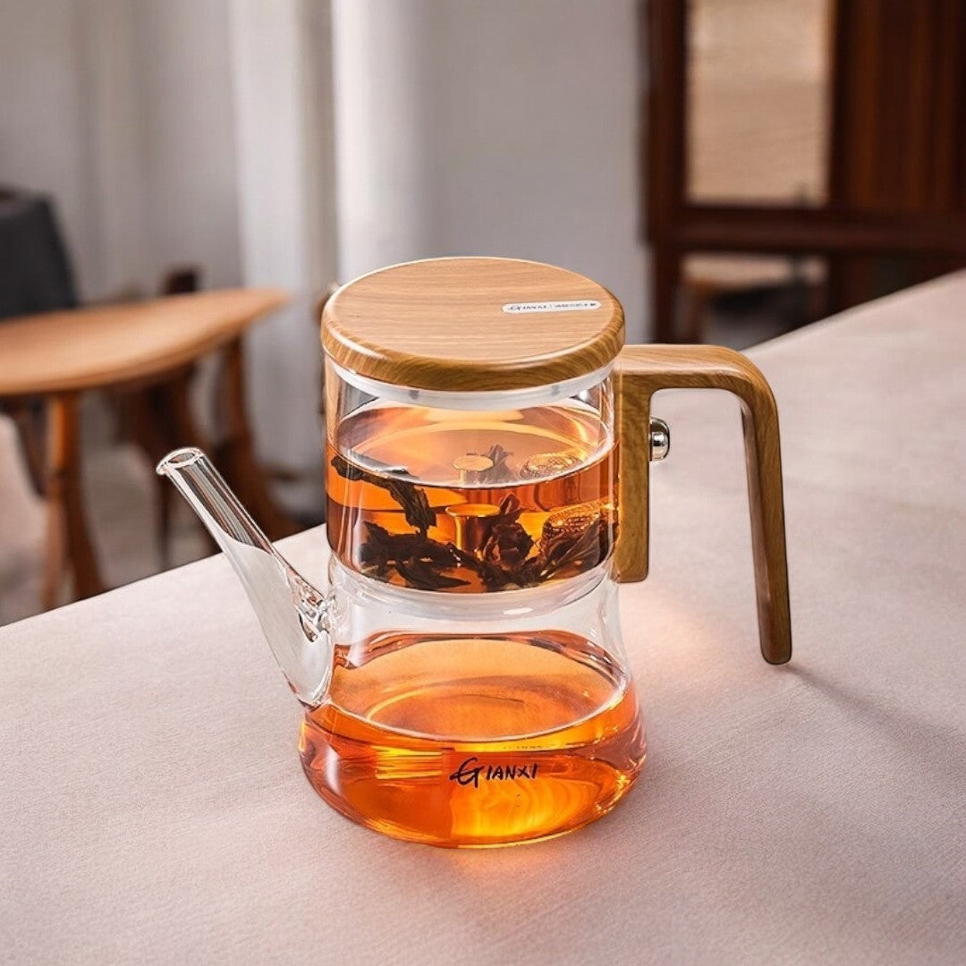 Glass Magnetic Teapot | Elegant and Functional Tea Pot with Magnetic Lid