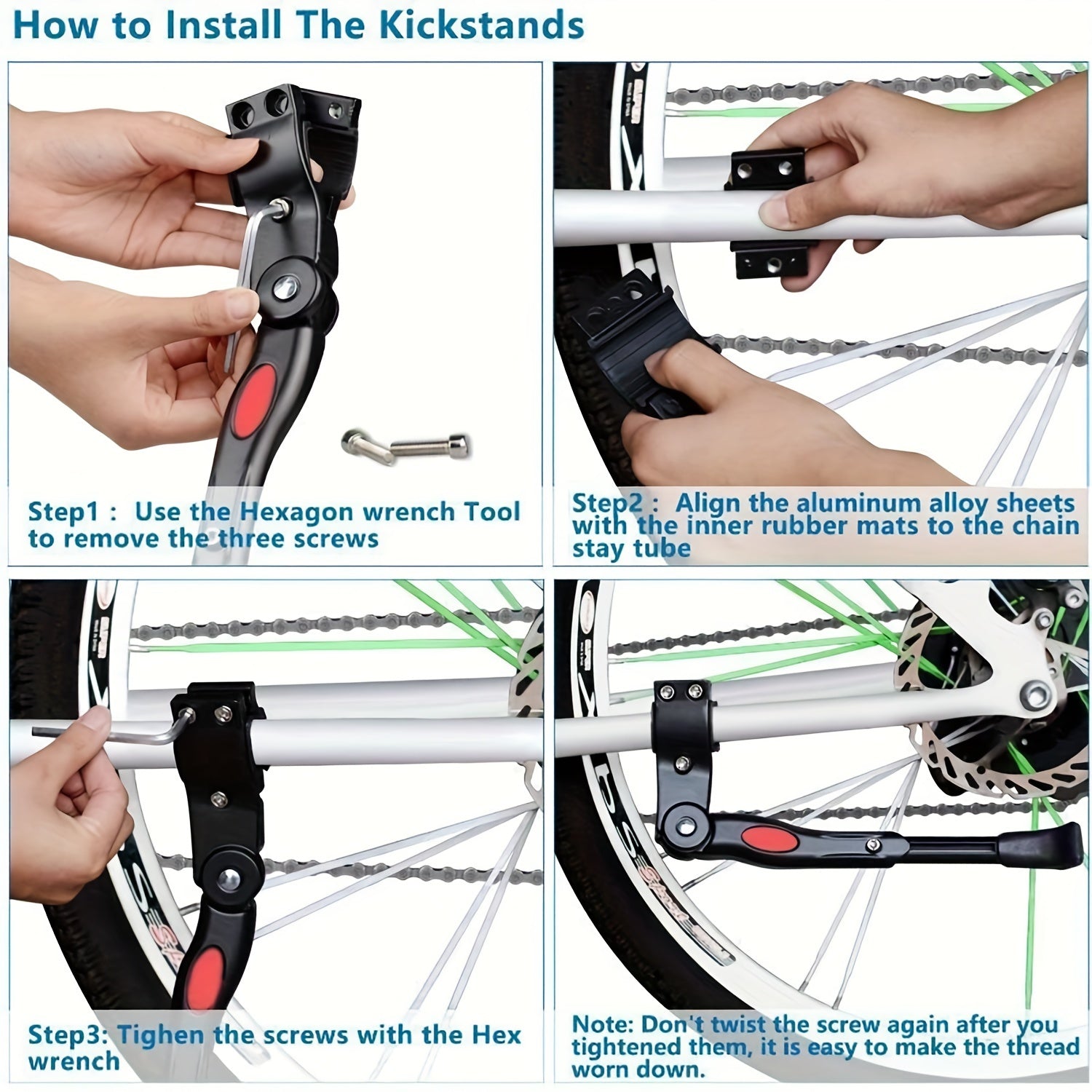 Adjustable Bicycle Kickstand – Heavy-Duty Side Stand for Stable Parkingk