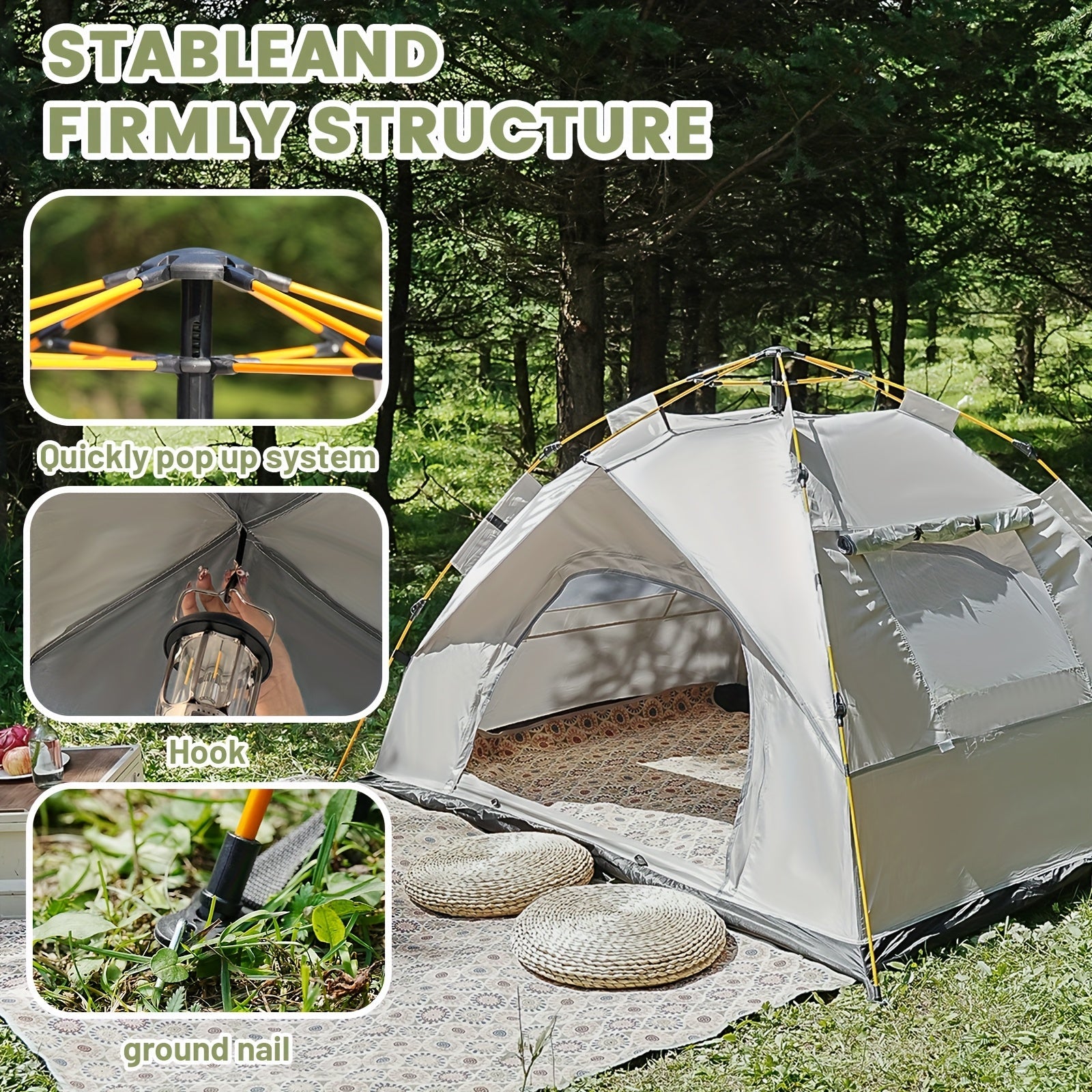 Automatic Pop-Up Camping Tent | Outdoor Family Shelter