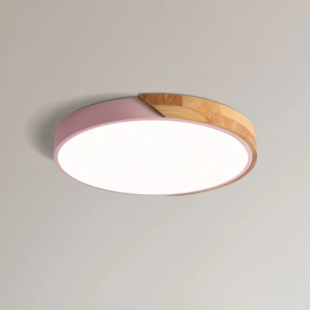 Delos – Scandinavian Wooden LED Ceiling Lamp