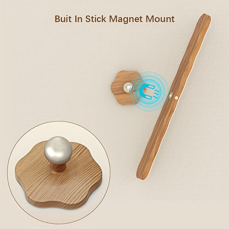 Long Bar Wall Light | Contemporary Wooden LED Sconce