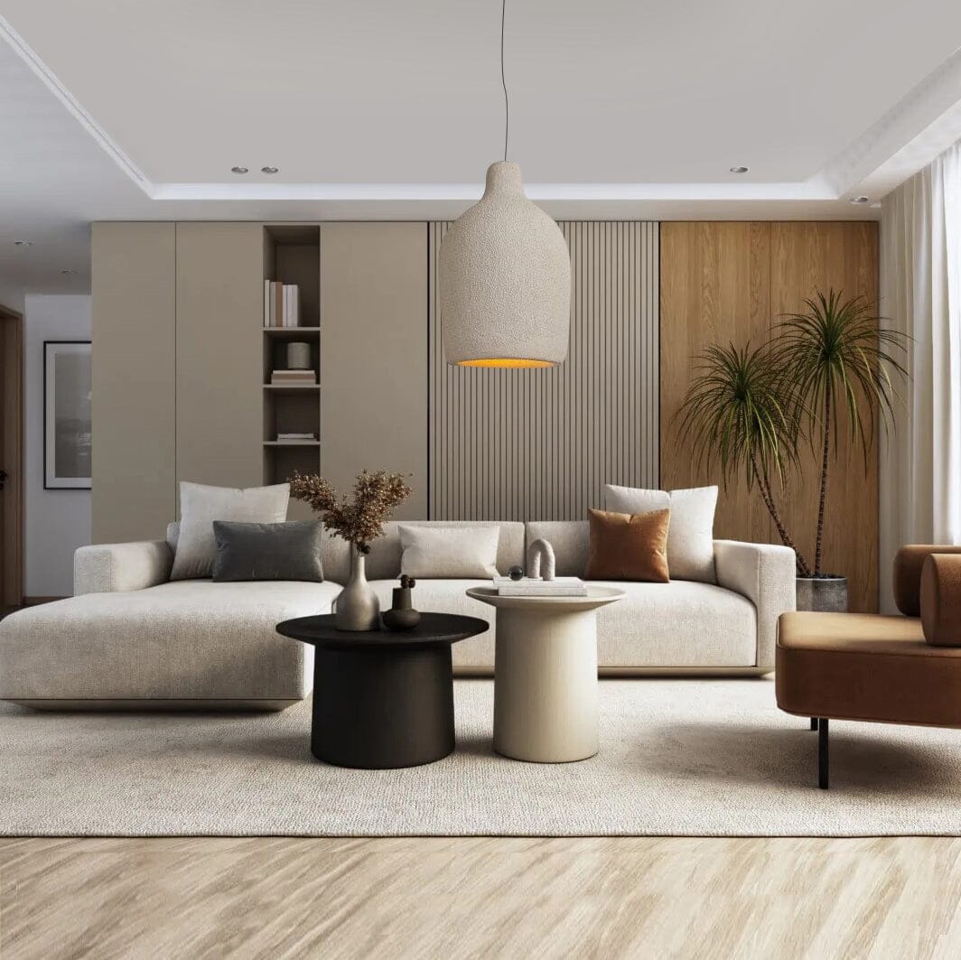 Home Resin Pendant Light | Wabi Style Hanging Ceiling Lamp