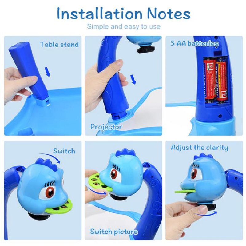 Luxyecs | KinderProjector - LED Drawing Projector with Music Educational Toy for Children
