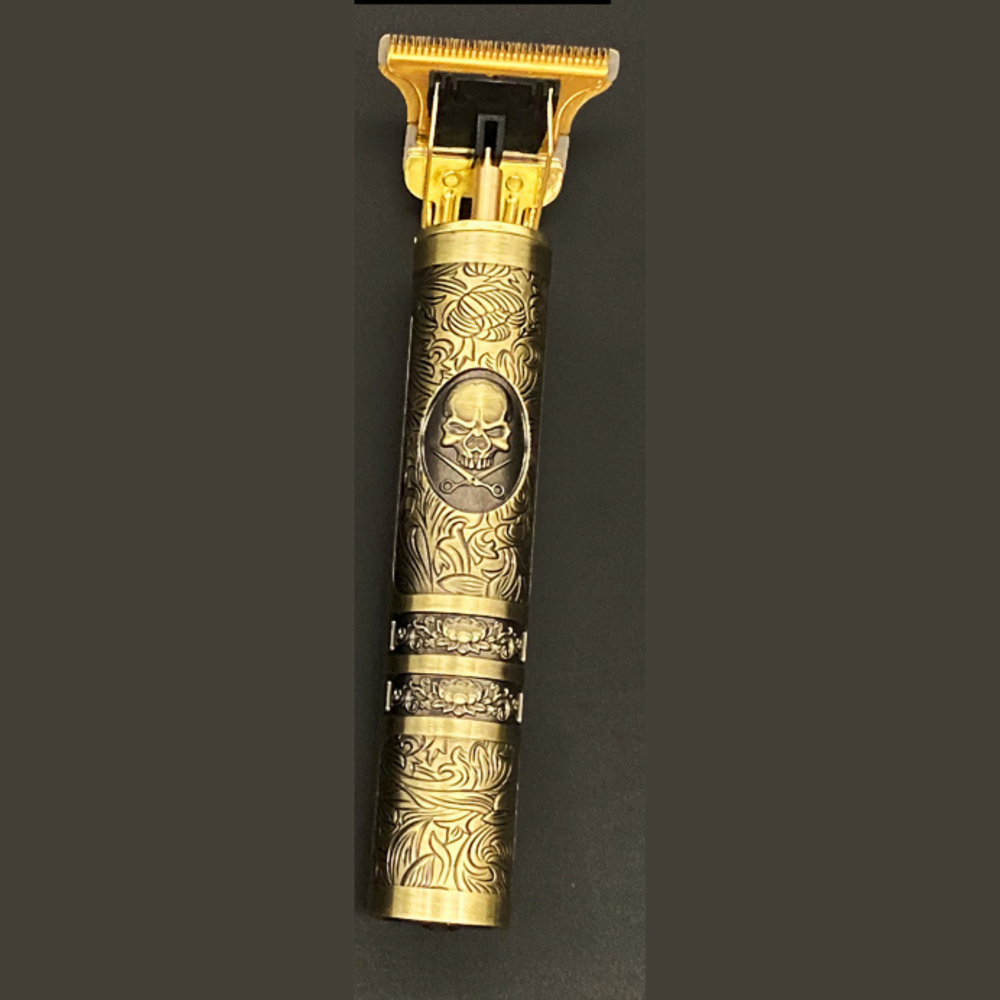 Vardi Skull Vintage Trimmer | Rechargeable Hair Clipper with Attachments