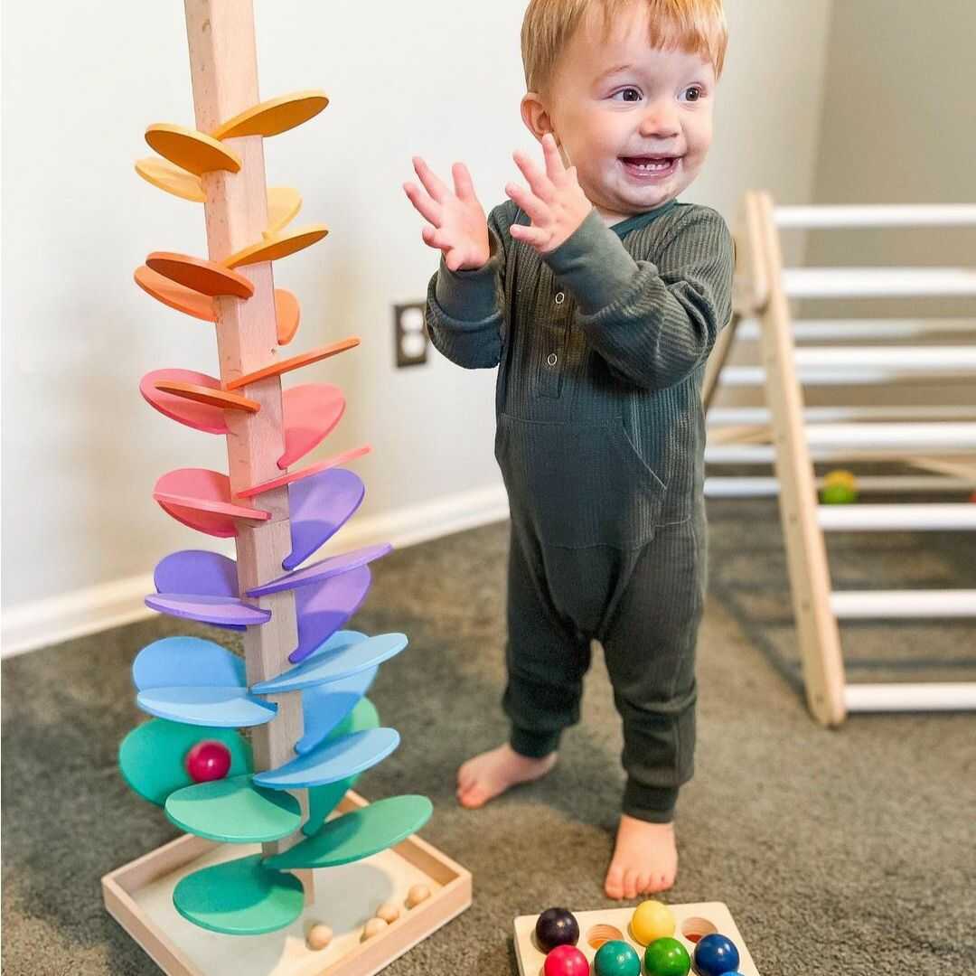 Luxyecs | Luca Interactive Sound Tree – Rainbow Marble Tower for Kids