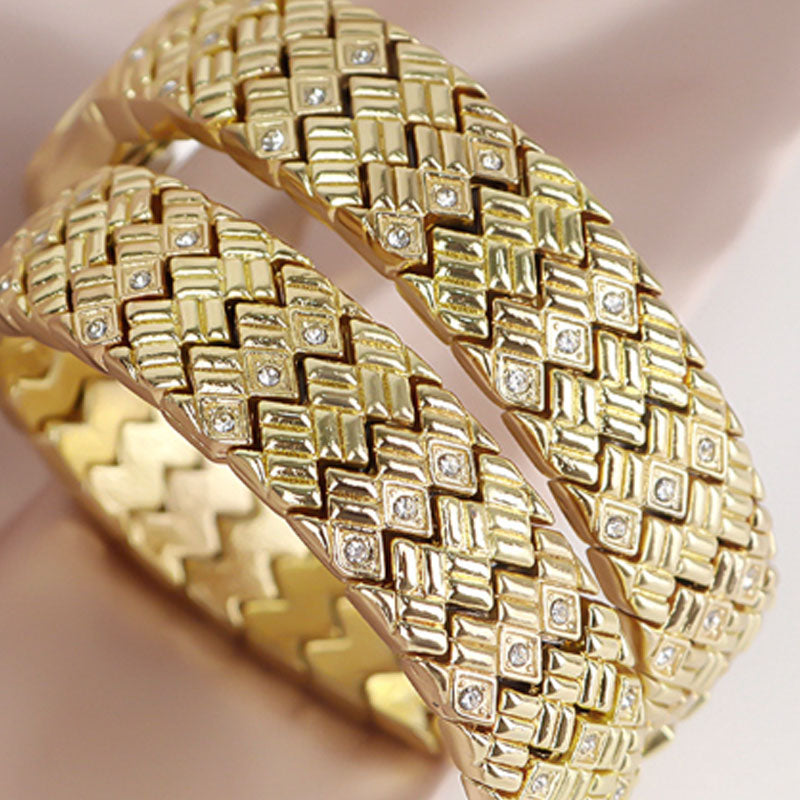 Fashion Women’s Snake Wrap Watch | Crystal Decorated Dial