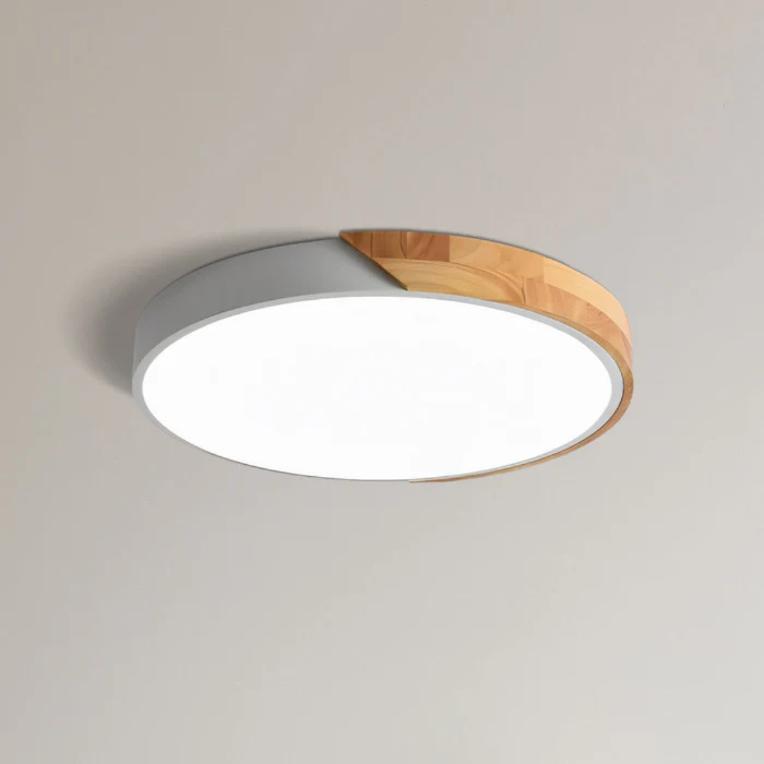 Delos – Scandinavian Wooden LED Ceiling Lamp