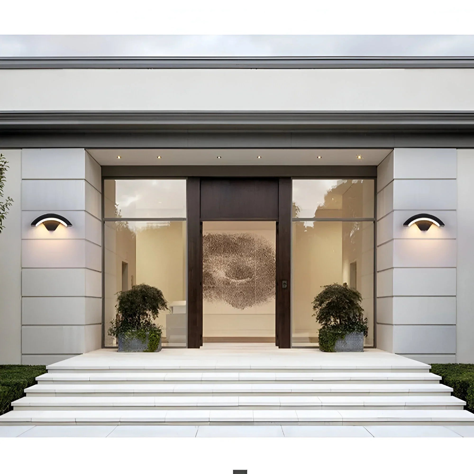 Modern Outdoor LED Wall Light | Curved Design Illumination