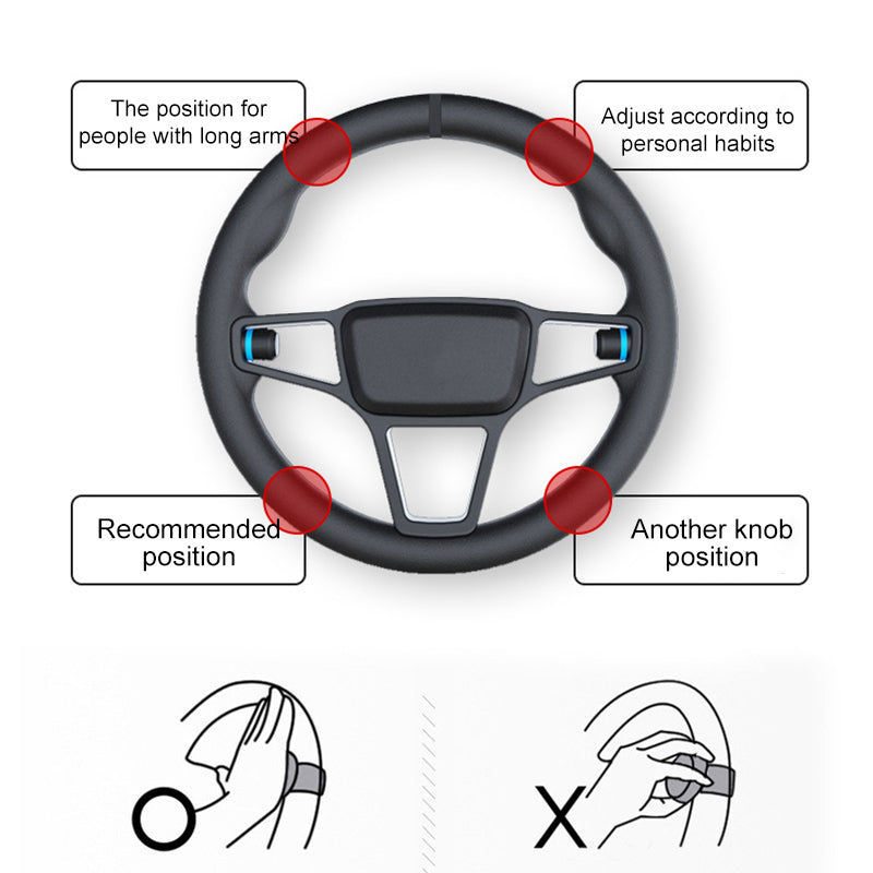 Steering Wheel Spinner | Smooth Turning Assist for Drivers