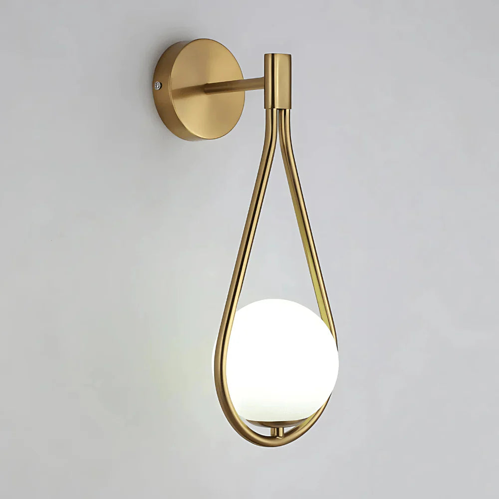 Frosted Glass Wall Lamp – Modern Indoor Lighting Fixture