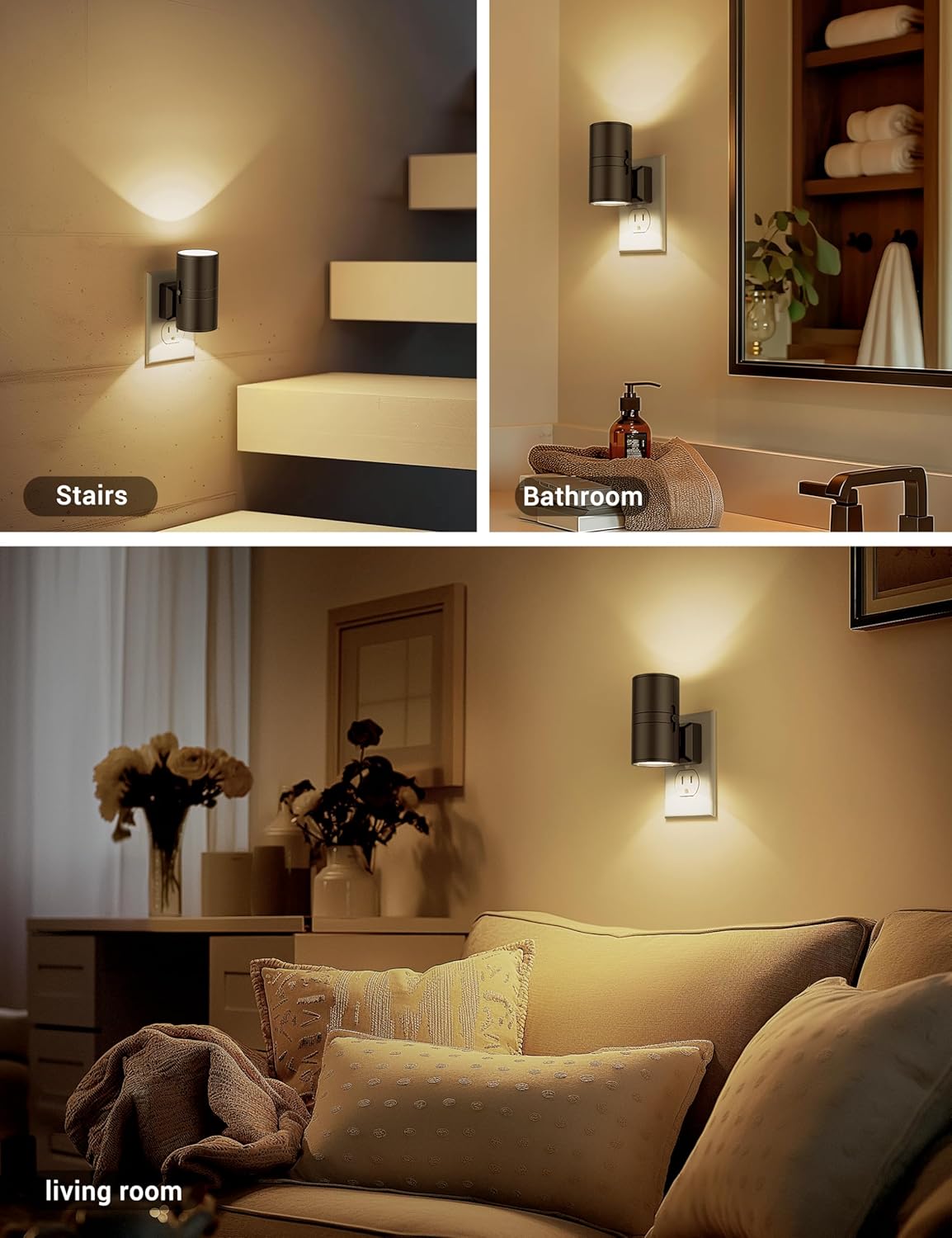 NightNova | Dimmable LED Night Light Plug-In – Adjustable Brightness for Bedrooms & Hallways