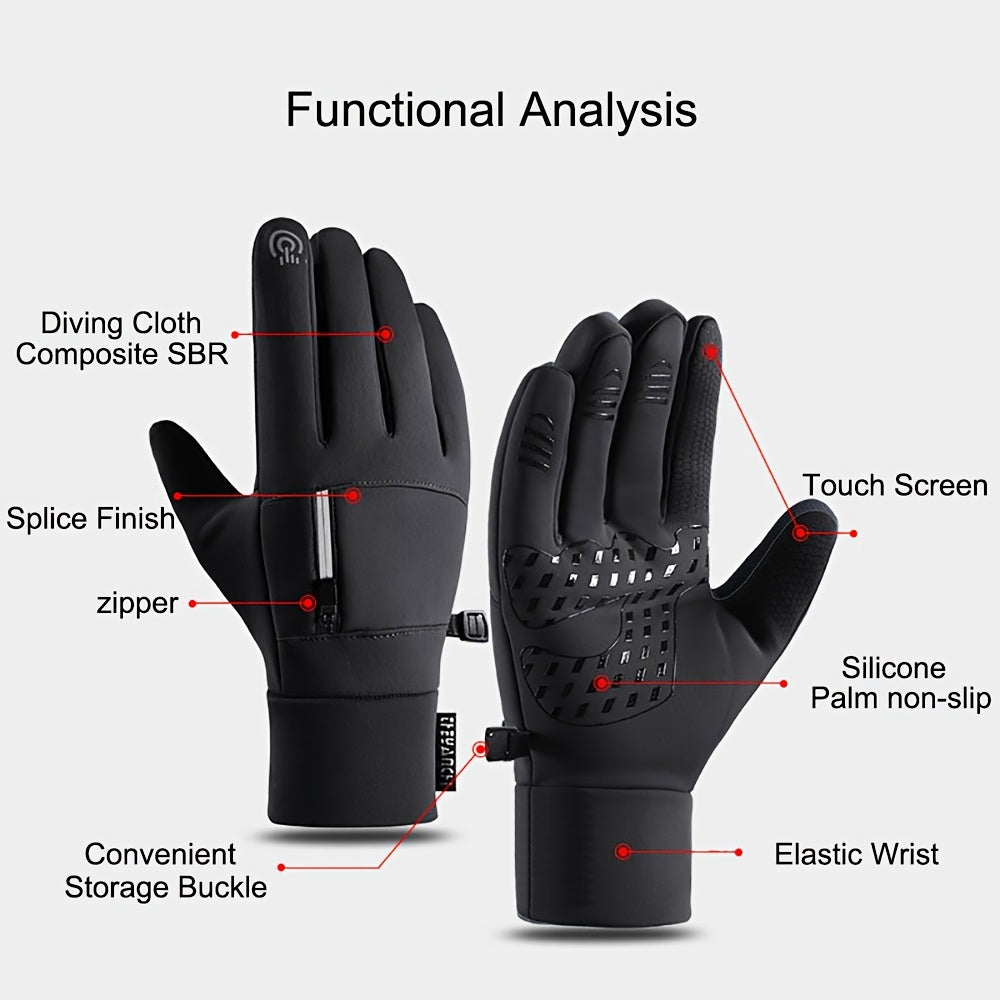 Men’s Winter Gloves | Touchscreen Outdoor Cycling Gloves